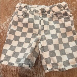 Zara Kids Checkered Jorts! 18-24 Months!